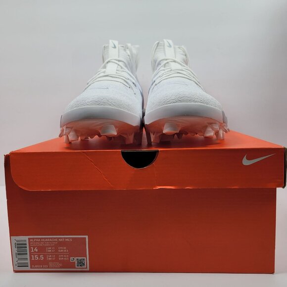 Nike Alpha Huarache NXT MCS Men's White Baseball Cleats DJ6519-103 US Sz 14 NWB - Picture 2 of 10